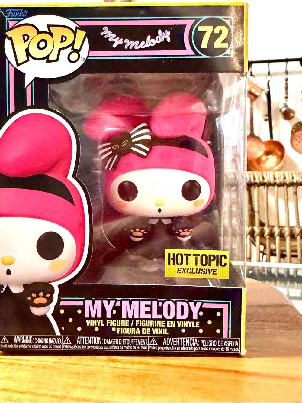 Funko My Melody Pink and Black Vinyl Boxed Figure
